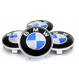 Krytky BMW 68 mm Carbon 4 kusy