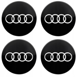 Víčka AUDI 60 mm lesklá černá