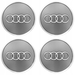 Víčka AUDI 61 mm lesklá šedá