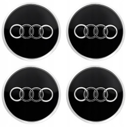 Víčka AUDI 61 mm lesklá černá