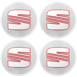 Koncovky SEAT 63 mm stříbrné