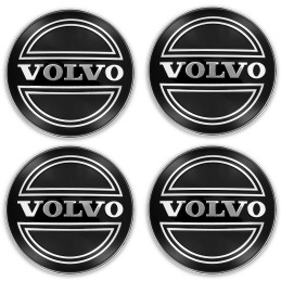 Víčka VOLVO 60 mm lesklá černá