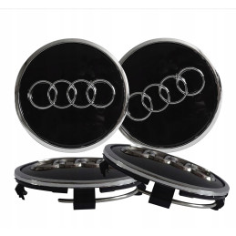 Černé emblémy Audi 69 mm...