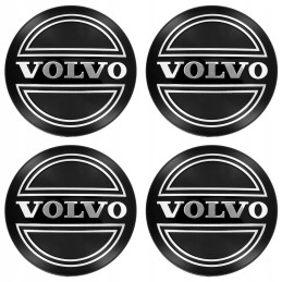 Víčka VOLVO 64 mm lesklá černá