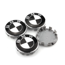 Víčka BMW bílá/černá 68 mm...