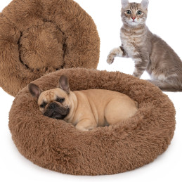 Hnědý pohodlný plyš Shaggy...