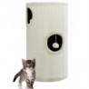 Škrabací válec pro kočky tower Krémová barva 70 cm