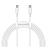 Baseus Superior kabel USB Type C Quick Charge 100W 5A 20V 2m bílý