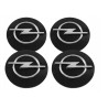 Černé emblémy Opel 59 mm Sada 4 kusů
