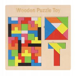 Tetris 3v1 Puzzle Dřevěné...